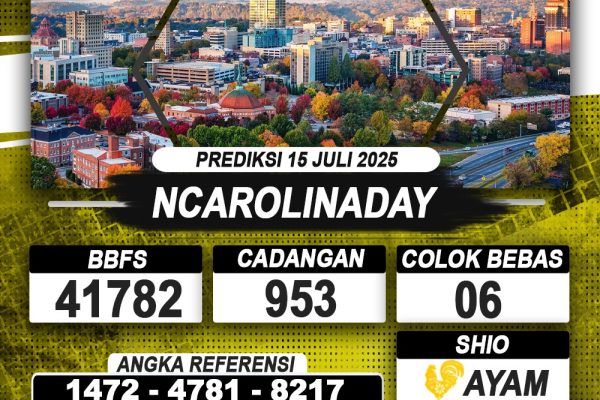 PREDIKSI NCAROLINADAY 15 JULI 2025 | PREDIKSI TOGEL KUNINGTOTO PREDIKSI NCAROLINADAY 15 JULI 2025 | PREDIKSI TOGEL KUNINGTOTO