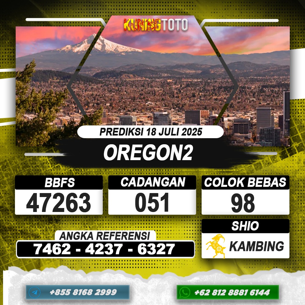 PREDIKSI OREGON2 18 JULI 2025 | PREDIKSI TOGEL KUNINGTOTO