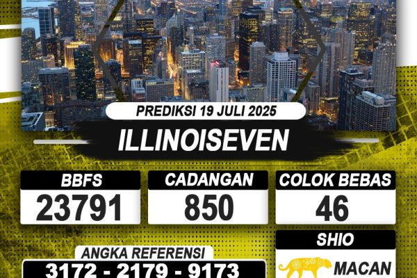 PREDIKSI ILLINOISEVEN 19 JULI 2025 | PREDIKSI TOGEL KUNINGTOTO