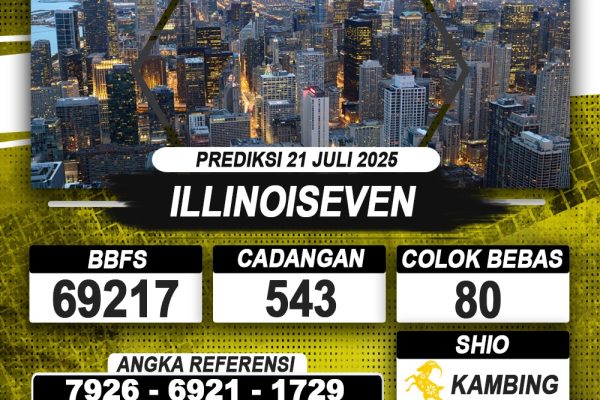 PREDIKSI ILLINOISEVEN 21 JULI 2025 | PREDIKSI TOGEL KUNINGTOTO