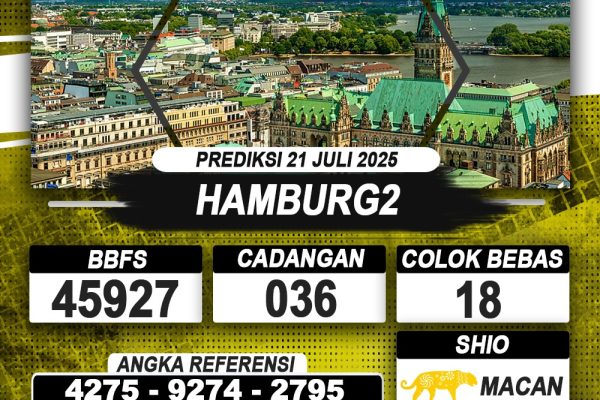 PREDIKSI HAMBURG2 21 JULI 2025 | PREDIKSI TOGEL KUNINGTOTO