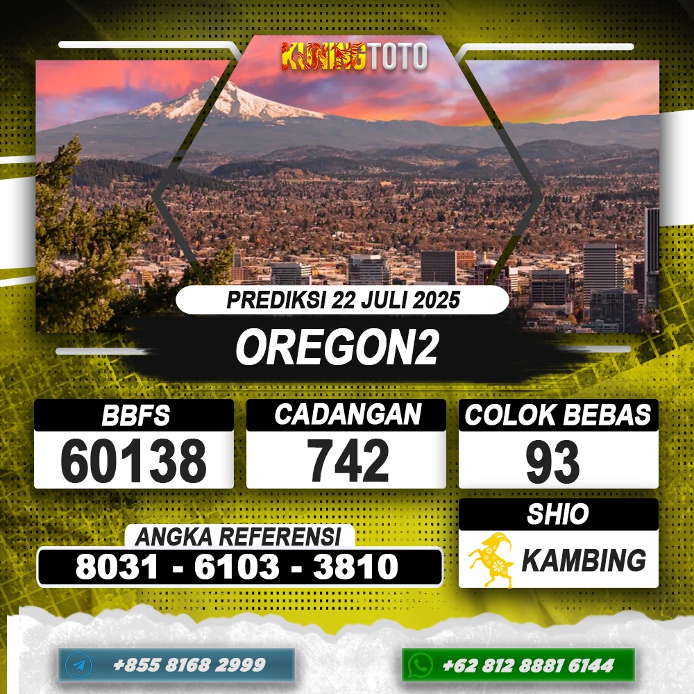 PREDIKSI OREGON2 22 JULI 2025 | PREDIKSI TOGEL KUNINGTOTO