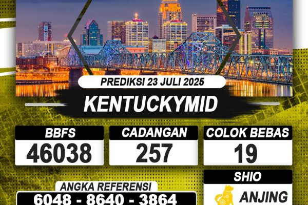 PREDIKSI KENTUCKYMID 23 JULI 2025 | PREDIKSI TOGEL KUNINGTOTO