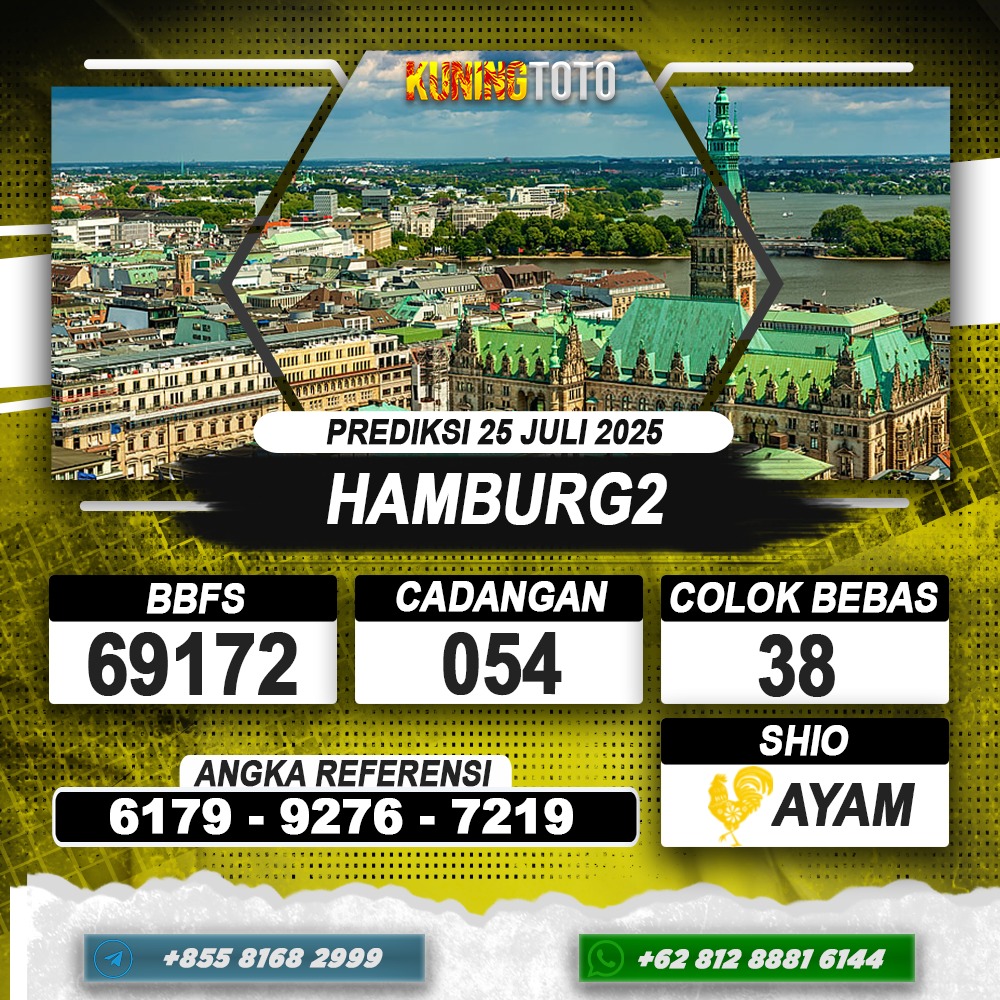 PREDIKSI HAMBURG2 25 JULI 2025 | PREDIKSI TOGEL KUNINGTOTO