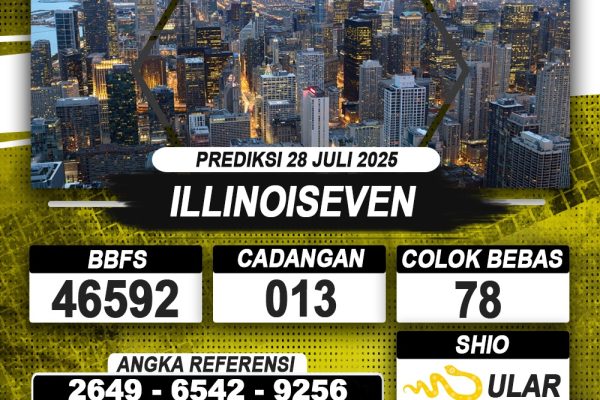 PREDIKSI ILLINOISEVEN 28 JULI 2025 | PREDIKSI TOGEL KUNINGTOTO