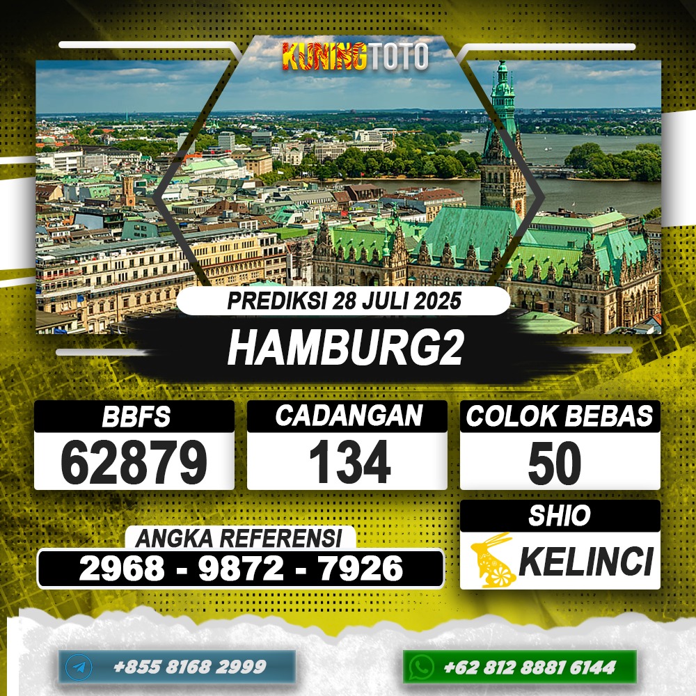 PREDIKSI HAMBURG2 28 JULI 2025 | PREDIKSI TOGEL KUNINGTOTO