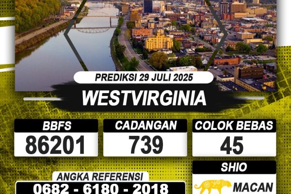 PREDIKSI WESTVIRGINIA 29 JULI 2025 | PREDIKSI TOGEL KUNINGTOTO