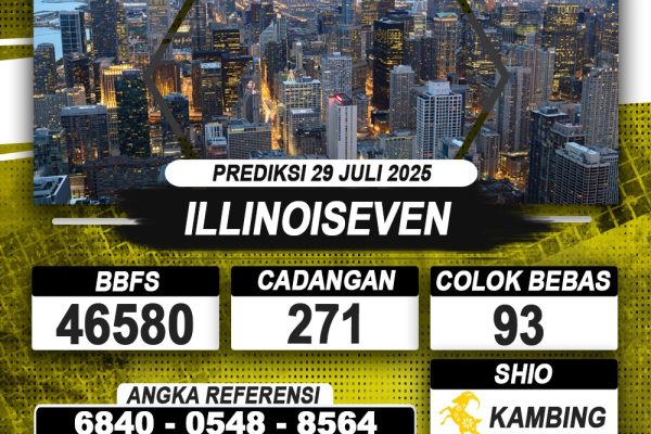 PREDIKSI ILLINOISEVEN 29 JULI 2025 | PREDIKSI TOGEL KUNINGTOTO