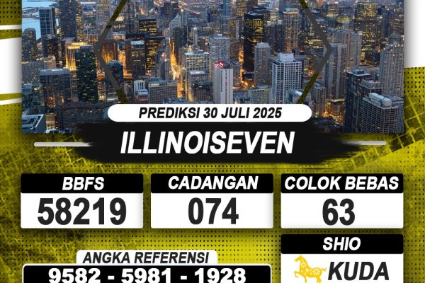 PREDIKSI ILLINOISEVEN 30 JULI 2025 | PREDIKSI TOGEL KUNINGTOTO