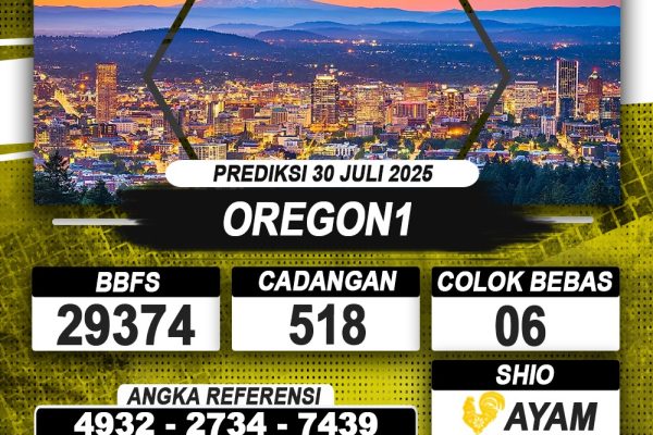 PREDIKSI OREGON1 30 JULI 2025 | PREDIKSI TOGEL KUNINGTOTO