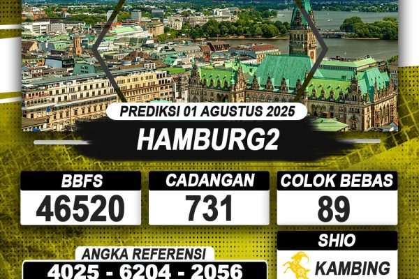 PREDIKSI HAMBURG2 01 AGUSTUS 2025 | PREDIKSI TOGEL KUNINGTOTO
