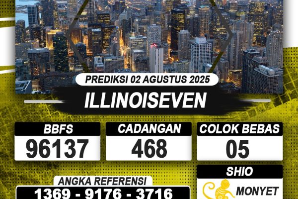 PREDIKSI ILLINOISEVEN 02 AGUSTUS 2025 | PREDIKSI TOGEL KUNINGTOTO