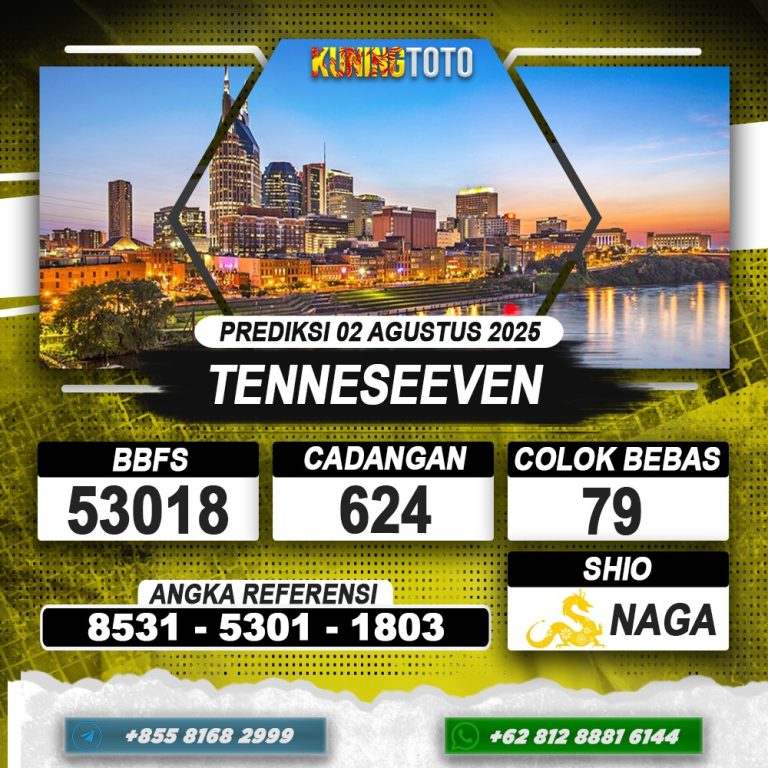 PREDIKSI TENNESEEVEN 02 AGUSTUS 2025 | PREDIKSI TOGEL KUNINGTOTO