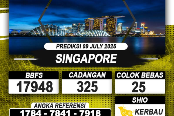 PREDIKSI SINGAPORE 09 JULI 2025 | PREDIKSI TOGEL KUNINGTOTO