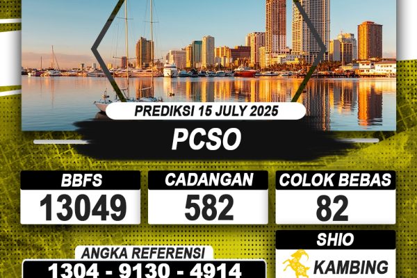 PREDIKSI PCSO 15 JULI 2025 | PREDIKSI TOGEL KUNINGTOTO