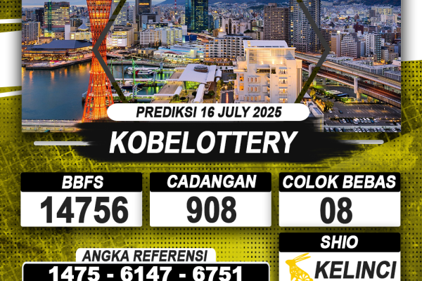 PREDIKSI KOBELOTTERY 16 JULI 2025 | PREDIKSI TOGEL KUNINGTOTO