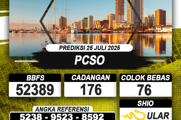 PREDIKSI PCSO 25 JULI 2025 | PREDIKSI TOGEL KUNINGTOTO