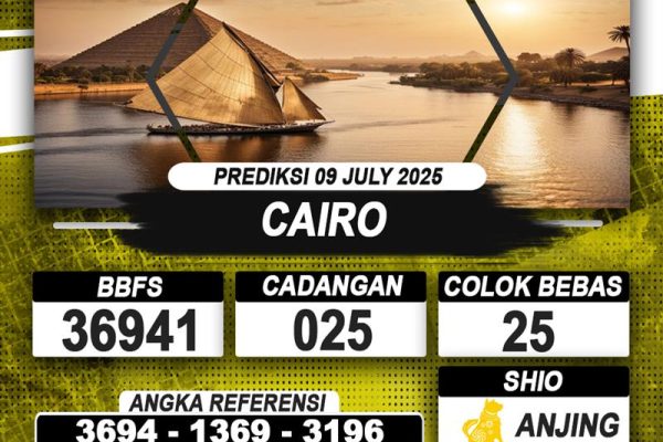PREDIKSI CAIRO 09 JULI 2025 | PREDIKSI TOGEL KUNINGTOTO