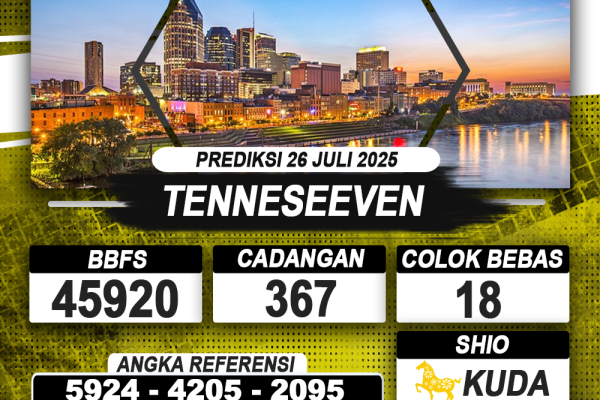 PREDIKSI TENNESEEVEN 26 JULI 2025 | PREDIKSI TOGEL KUNINGTOTO PREDIKSI TENNESEEVEN 26 JULI 2025 | PREDIKSI TOGEL KUNINGTOTO
