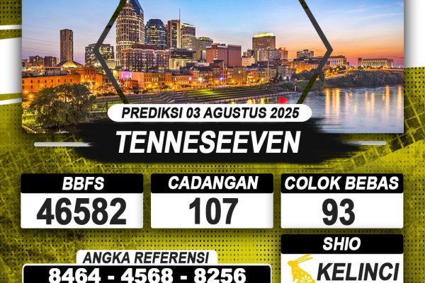 PREDIKSI TENNESEEVEN 03 AGUSTUS 2025 | PREDIKSI TOGEL KUNINGTOTO