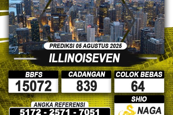 PREDIKSI ILLINOISEVEN 05 AGUSTUS 2025 | PREDIKSI TOGEL KUNINGTOTO