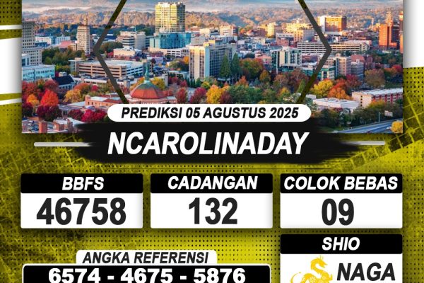 PREDIKSI NCAROLINADAY 05 AGUSTUS 2025 | PREDIKSI TOGEL KUNINGTOTO PREDIKSI NCAROLINADAY 05 AGUSTUS 2025 | PREDIKSI TOGEL KUNINGTOTO