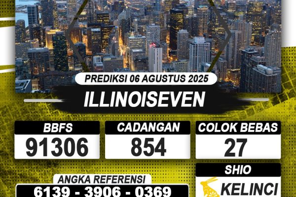 PREDIKSI ILLINOISEVEN 06 AGUSTUS 2025 | PREDIKSI TOGEL KUNINGTOTO