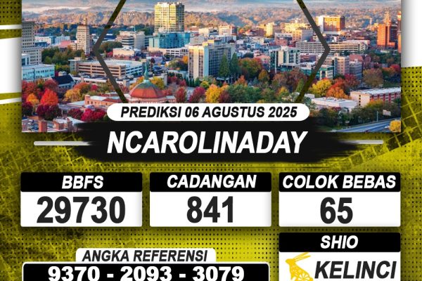 PREDIKSI NCAROLINADAY 06 AGUSTUS 2025 | PREDIKSI TOGEL KUNINGTOTO PREDIKSI NCAROLINADAY 06 AGUSTUS 2025 | PREDIKSI TOGEL KUNINGTOTO