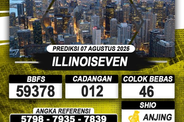 PREDIKSI ILLINOISEVEN 07 AGUSTUS 2025 | PREDIKSI TOGEL KUNINGTOTO