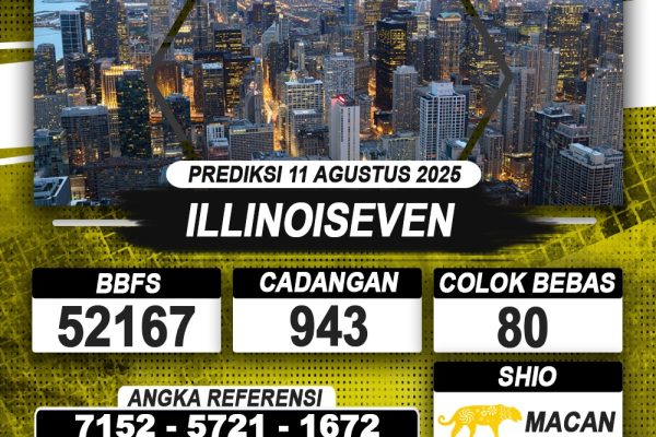 PREDIKSI ILLINOISEVEN 11 AGUSTUS 2025 | PREDIKSI TOGEL KUNINGTOTO