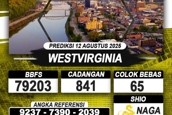 PREDIKSI WESTVIRGINIA 12 AGUSTUS 2025 | PREDIKSI TOGEL KUNINGTOTO