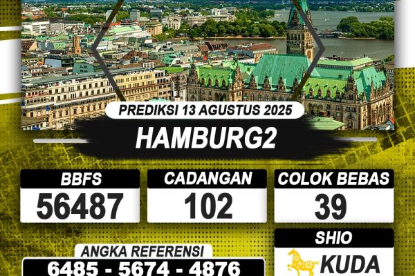 PREDIKSI HAMBURG2 13 AGUSTUS 2025 | PREDIKSI TOGEL KUNINGTOTO