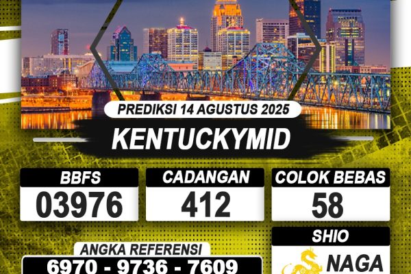 PREDIKSI KENTUCKYMID 14 AGUSTUS 2025 | PREDIKSI TOGEL KUNINGTOTO