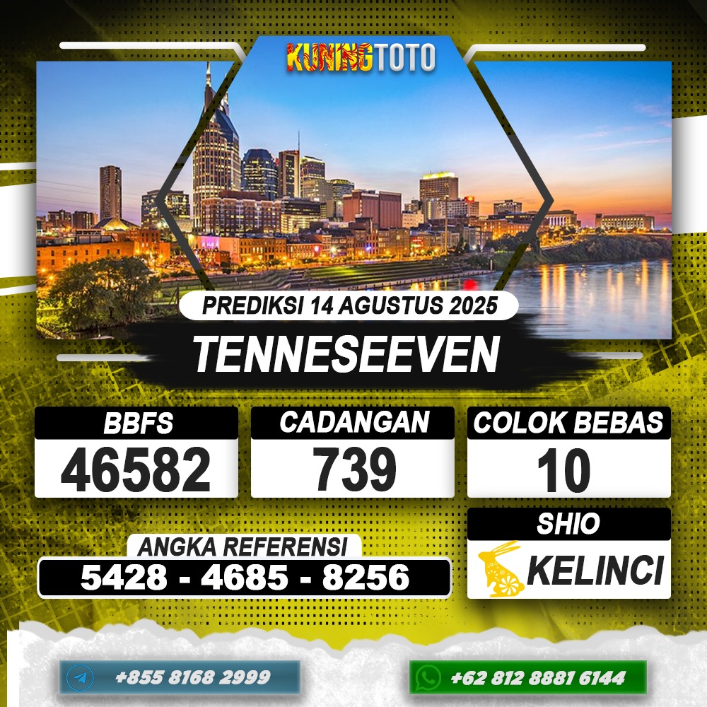 PREDIKSI TENNESEEVEN 14 AGUSTUS 2025 | PREDIKSI TOGEL KUNINGTOTO