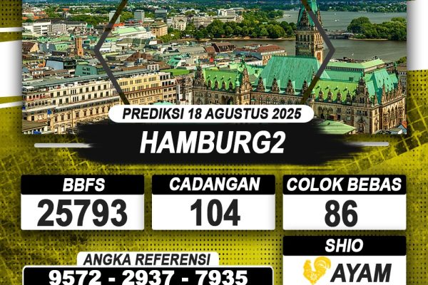 PREDIKSI HAMBURG2 18 AGUSTUS 2025 | PREDIKSI TOGEL KUNINGTOTO