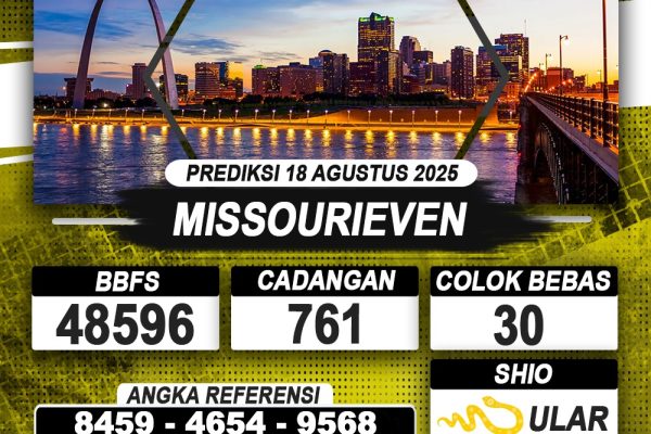 PREDIKSI MISSOURIEVEN 18 AGUSTUS 2025 | PREDIKSI TOGEL KUNINGTOTO
