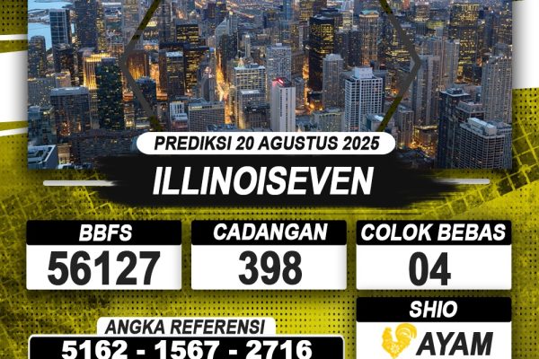 PREDIKSI ILLINOISEVEN 20 AGUSTUS 2025 | PREDIKSI TOGEL KUNINGTOTO