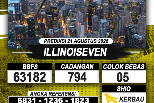 PREDIKSI ILLINOISEVEN 21 AGUSTUS 2025 | PREDIKSI TOGEL KUNINGTOTO