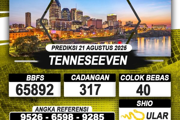 PREDIKSI TENNESEEVEN 21 AGUSTUS 2025 | PREDIKSI TOGEL KUNINGTOTO