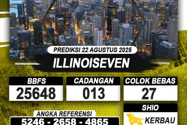 PREDIKSI ILLINOISEVEN 22 AGUSTUS 2025 | PREDIKSI TOGEL KUNINGTOTO