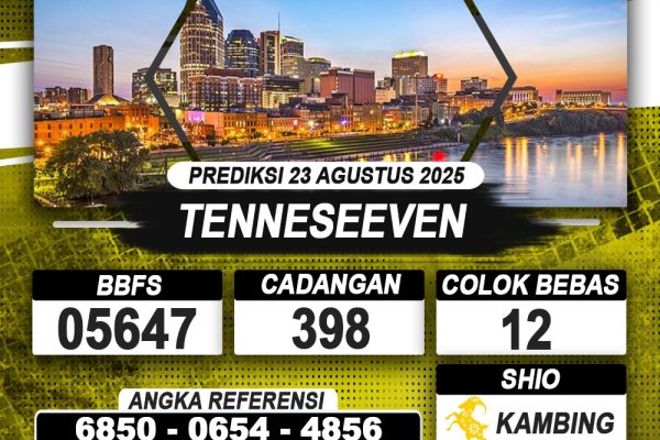 PREDIKSI TENNESEEVEN 23 AGUSTUS 2025 | PREDIKSI TOGEL KUNINGTOTO