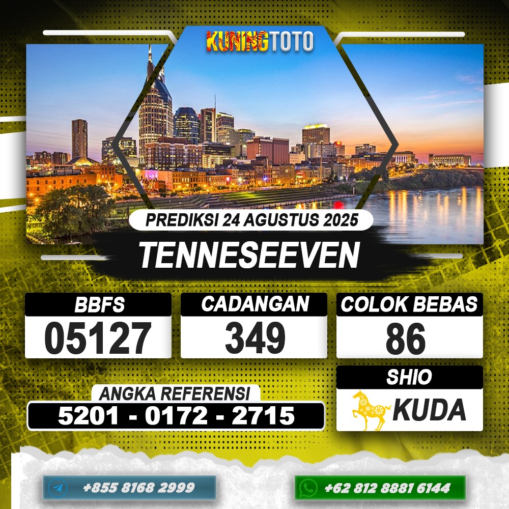 PREDIKSI TENNESEEVEN 24 AGUSTUS 2025 | PREDIKSI TOGEL KUNINGTOTO