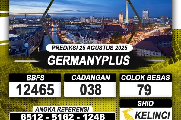 PREDIKSI GERMANYPLUS 25 AGUSTUS 2025 | PREDIKSI TOGEL KUNINGTOTO