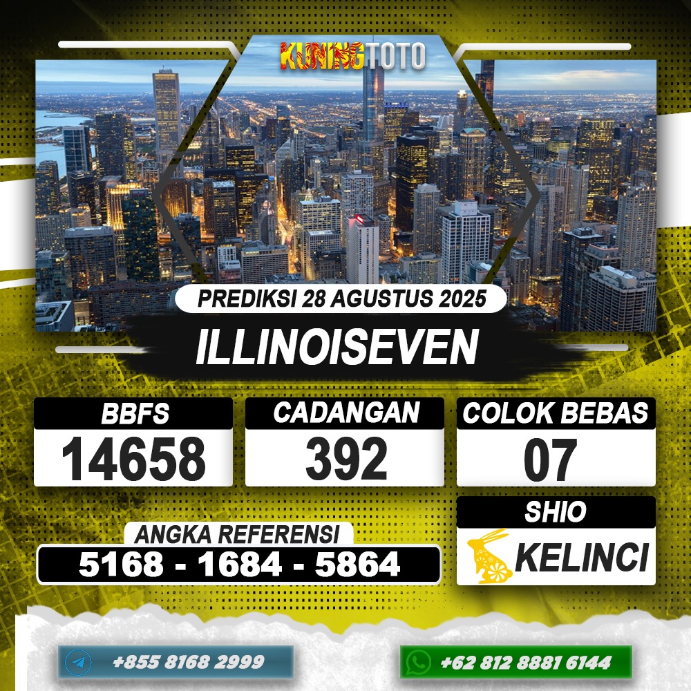 PREDIKSI ILLINOISEVEN 28 AGUSTUS 2025 | PREDIKSI TOGEL KUNINGTOTO