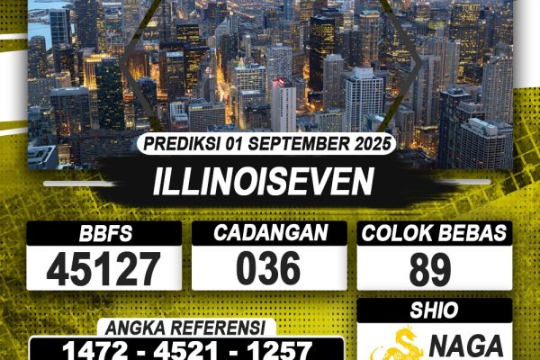 PREDIKSI ILLINOISEVEN 01 SEPTEMBER 2025 | PREDIKSI TOGEL KUNINGTOTO