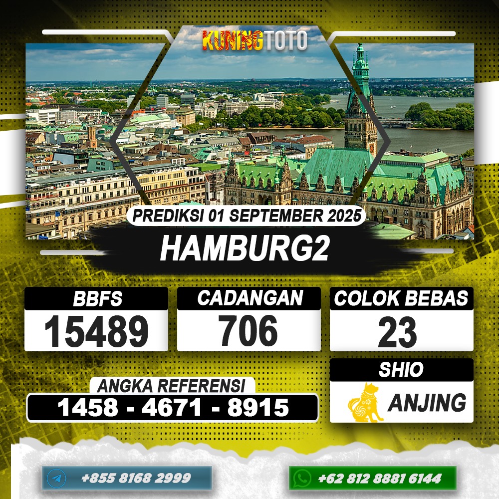 PREDIKSI HAMBURG2 01 SEPTEMBER 2025 | PREDIKSI TOGEL KUNINGTOTO