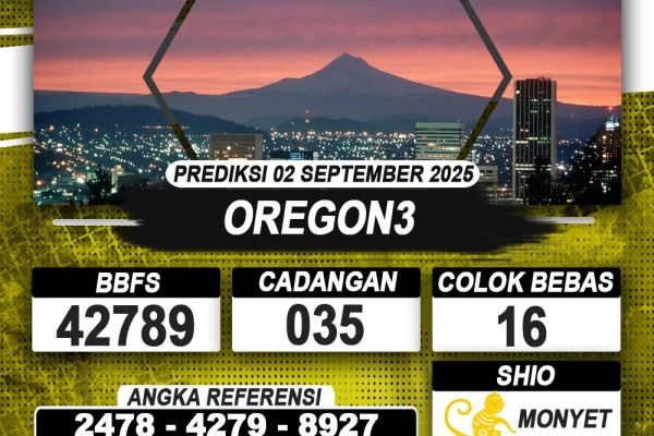 PREDIKSI OREGON3 02 SEPTEMBER 2025 | PREDIKSI TOGEL KUNINGTOTO