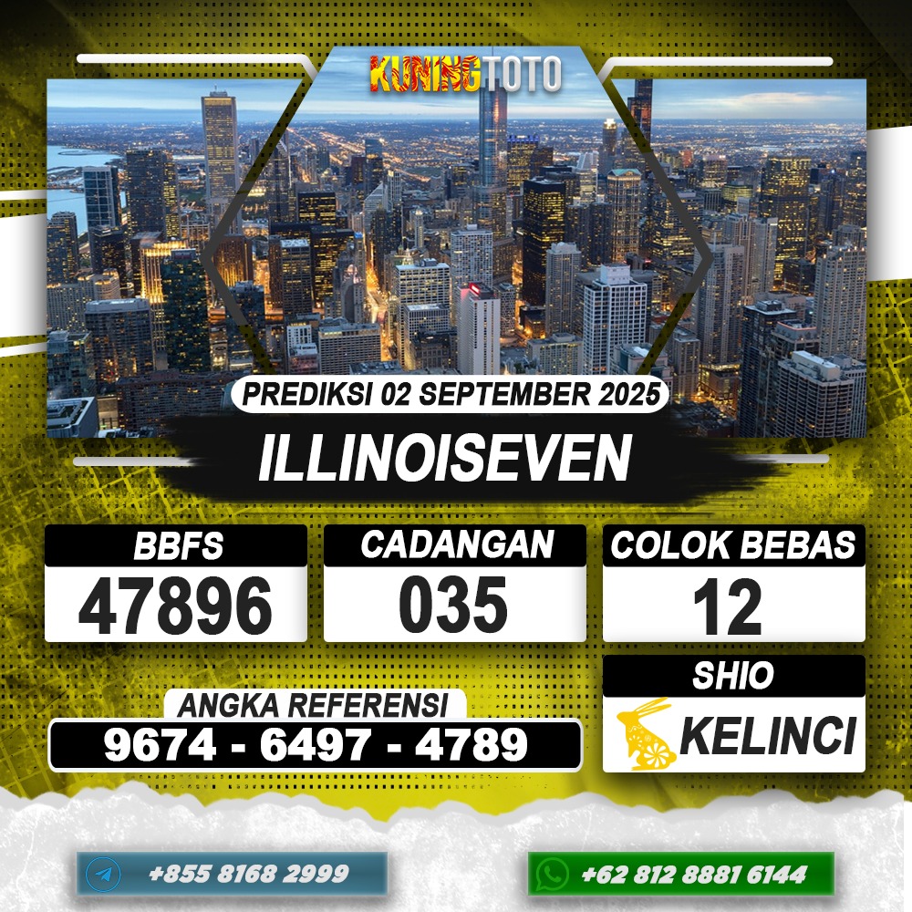 PREDIKSI ILLINOISEVEN 02 SEPTEMBER 2025 | PREDIKSI TOGEL KUNINGTOTO