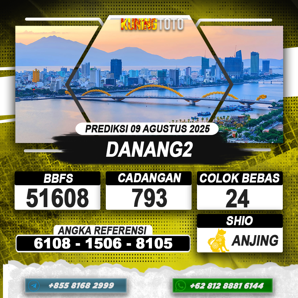 PREDIKSI DANANG2 09 AGUSTUS 2025 | PREDIKSI TOGEL KUNINGTOTO