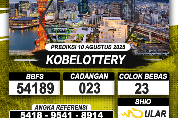 PREDIKSI KOBELOTTERY 10 AGUSTUS 2025 | PREDIKSI TOGEL KUNINGTOTO
